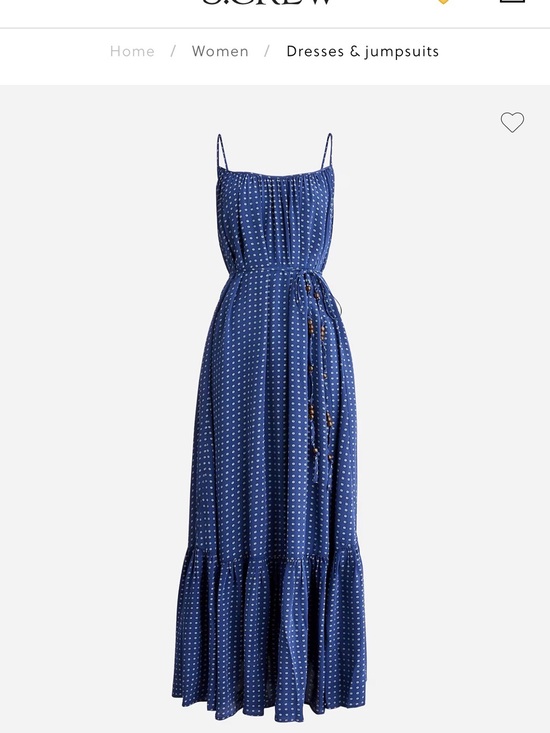 J. Crew Dresses & Skirts - J. Crew Navy Blue Polka Dot Maxi Sundress